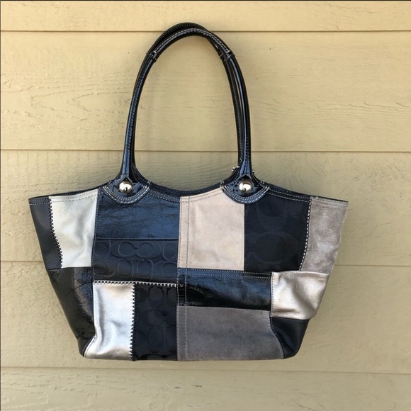 Coach Bleecker Signature Patchwork Tote Bag - Picture 1 of 8